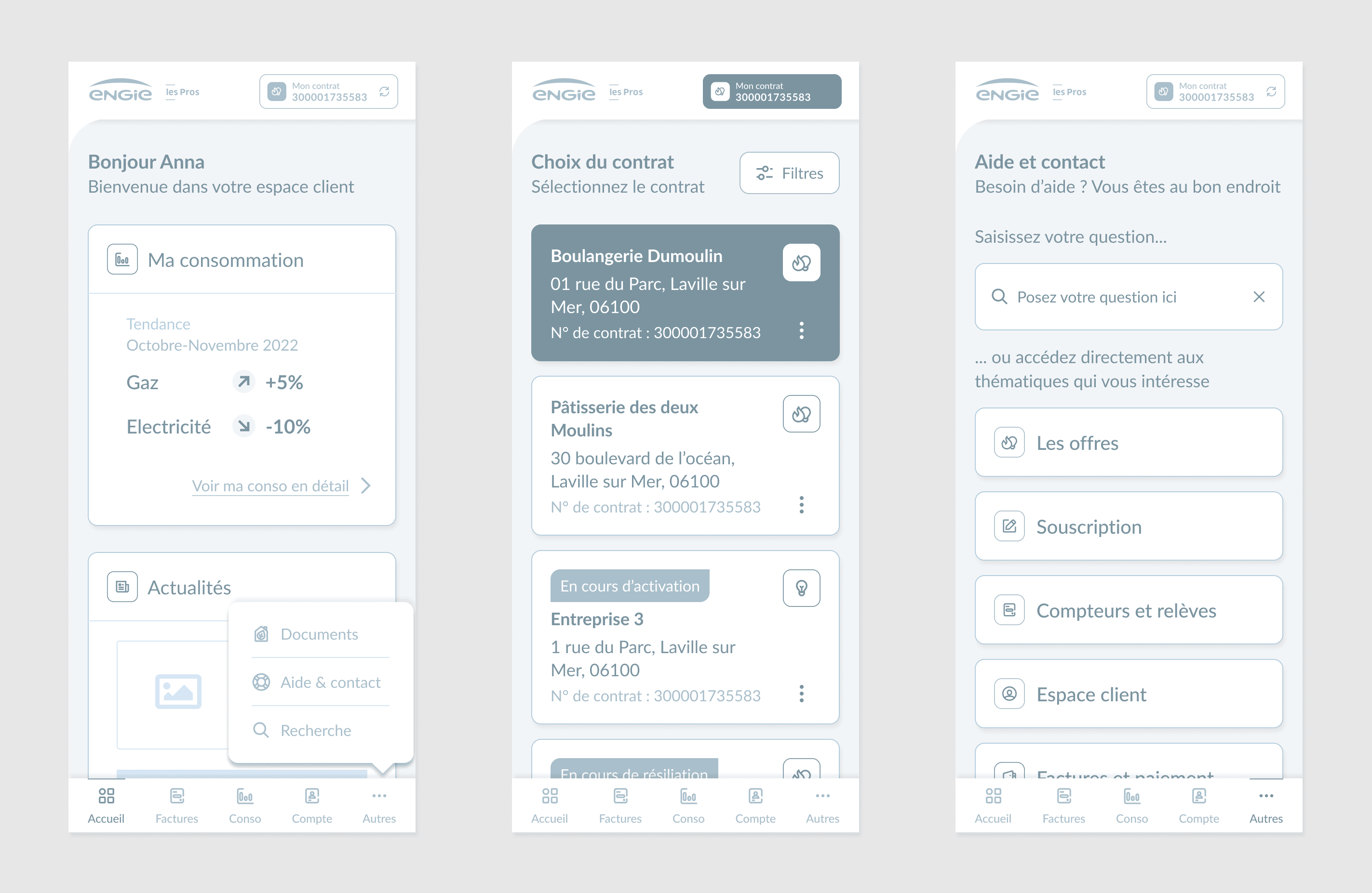 Wireframes Mobile