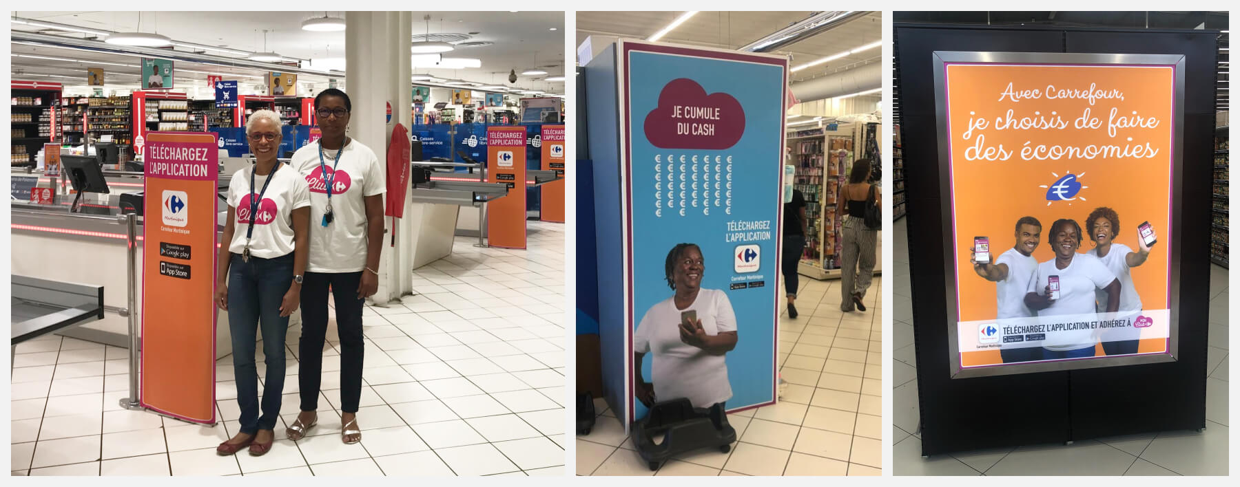 Lancement en magasin de l'application Carrefour Martinique